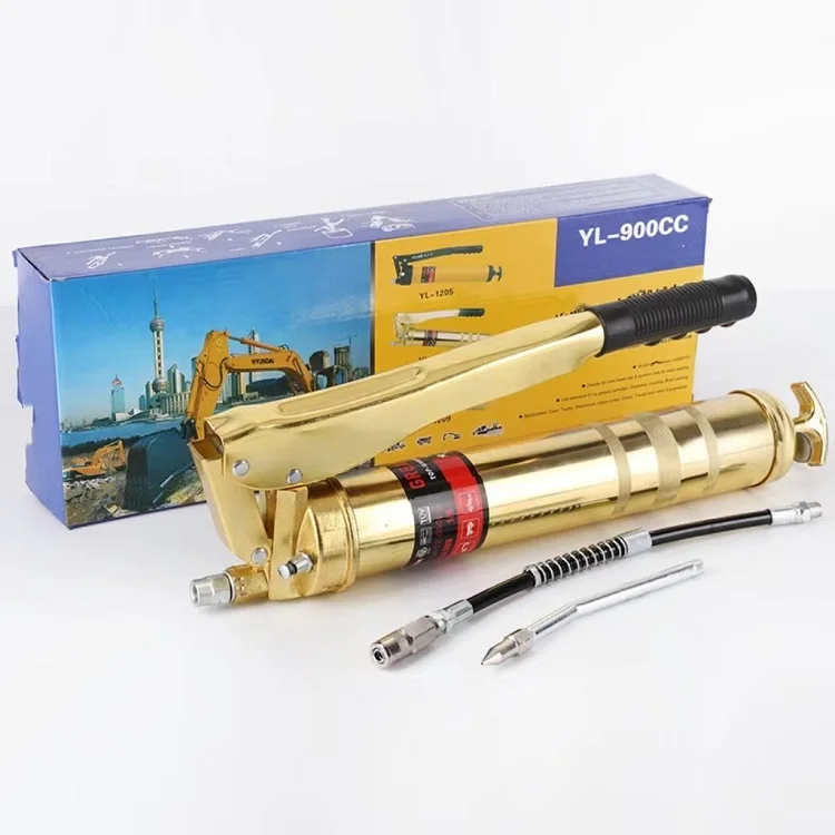 Сверхмощный ручной смазочный пистолет высокого давления 900CC ручной смазочный насос масляный наполнитель для оборудования для технического обслуживания