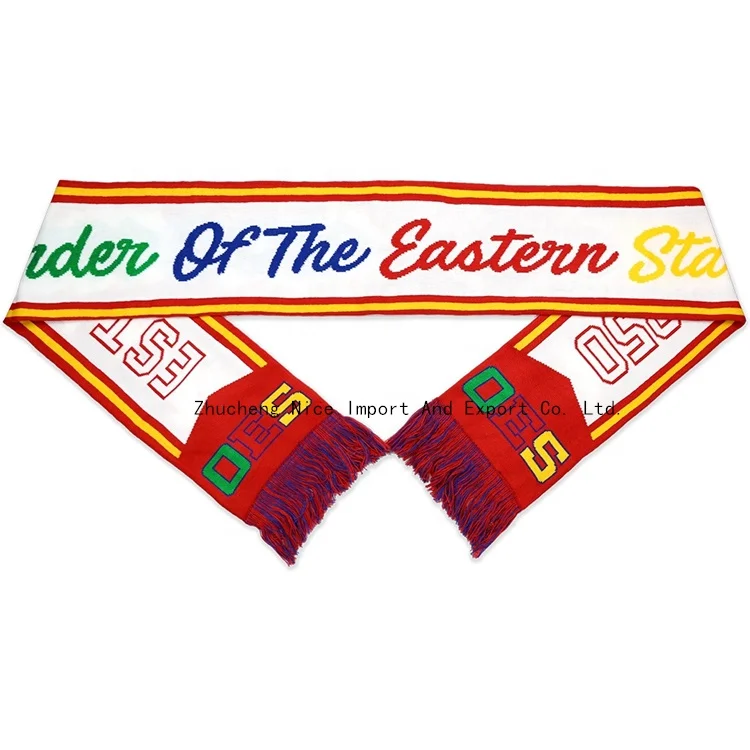 Высококачественный заказ «Восточная звезда» греческая буква оригинальный логотип вязаный шарф 1913 двухсторонний