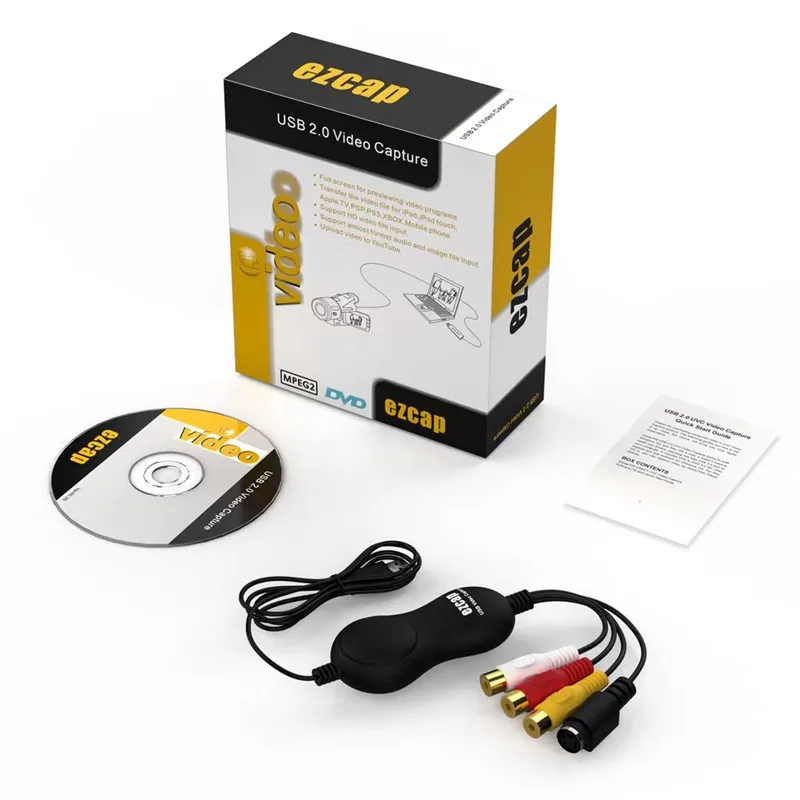 USB 2.0 video capture card Drive-free USB AV Video Capture