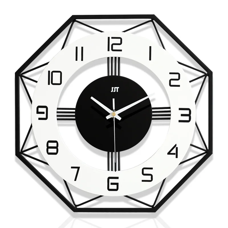 Nordic minimalist clock living room personalized creativity fashion decoration home atmosphere modern quartz clock