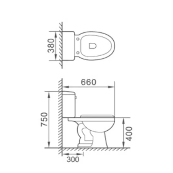 Китайский завод высококачественный фарфоровый двухкомпонентный туалет с китайской фабрики