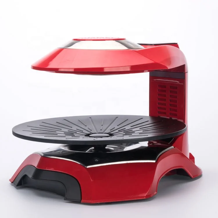 electric smokeless BBQ grill far infrared round shape automatic BBQ grill Vertical BBQ grill