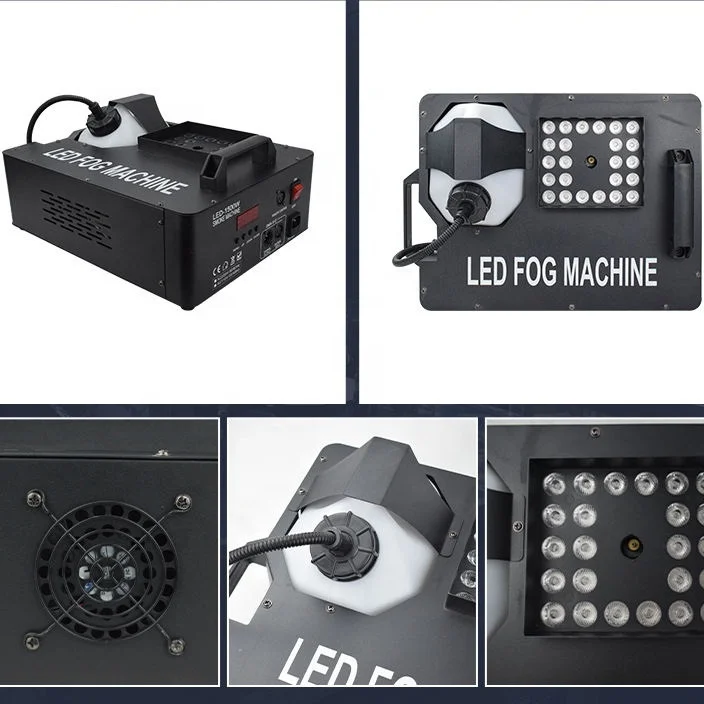 SP 1500 Вт DMX 24 LED RGB Свадебная сцена с дистанционным управлением dj дымовая машина сценическая световая дистанционной противотуманной машиной