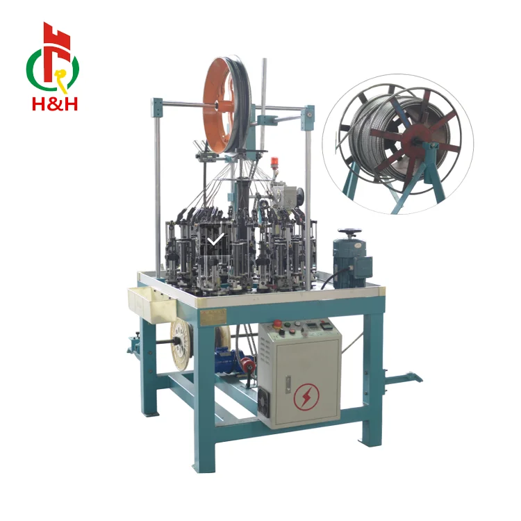 Xuzhou Henghui 24 Spindle Stainless Steel Copper Wire Cable Braiding Machine