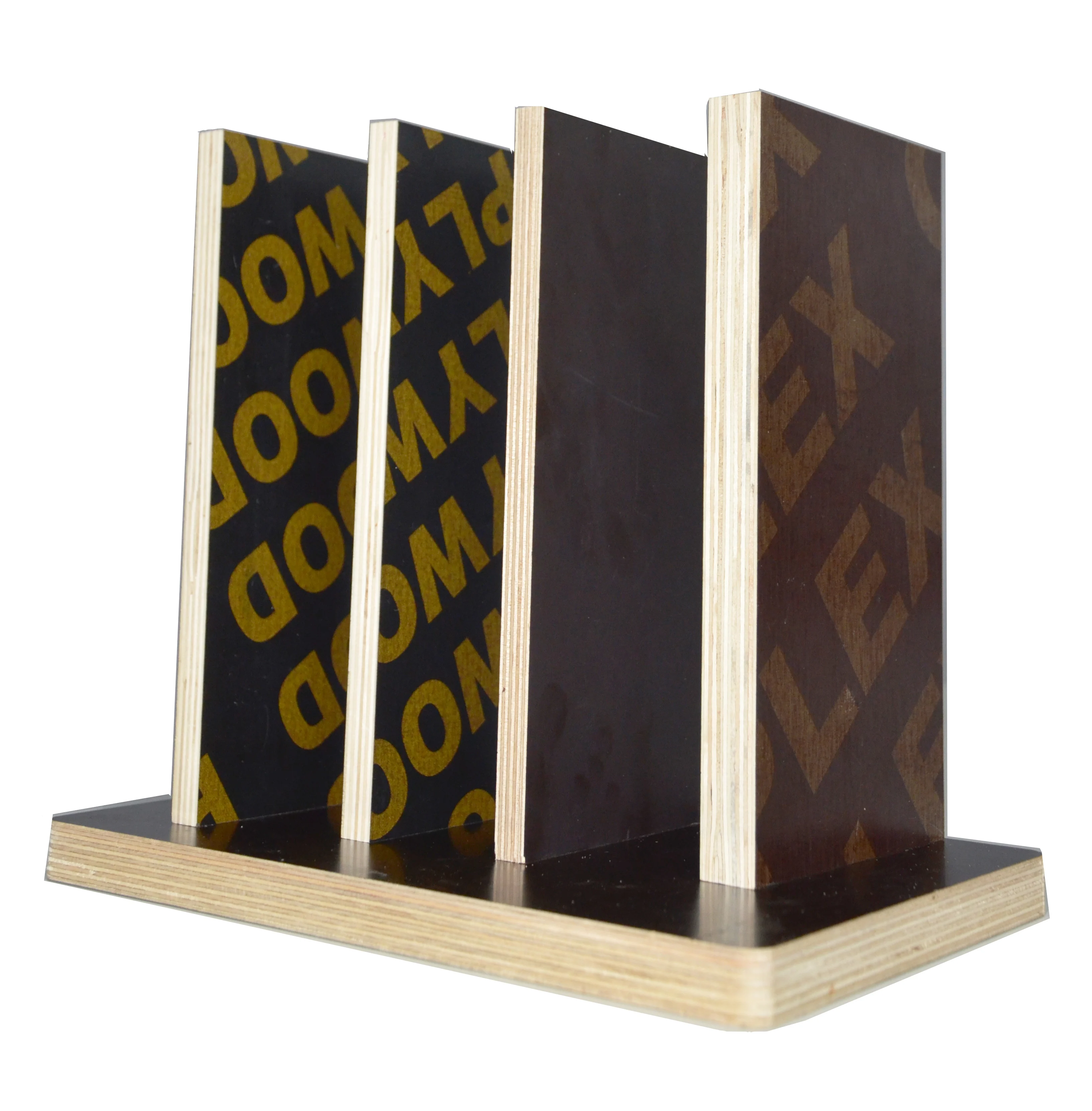 Linyi 18mm Construction Plywood Film Faced Plywood Melamine Wbp Glue Shuttering Plywood