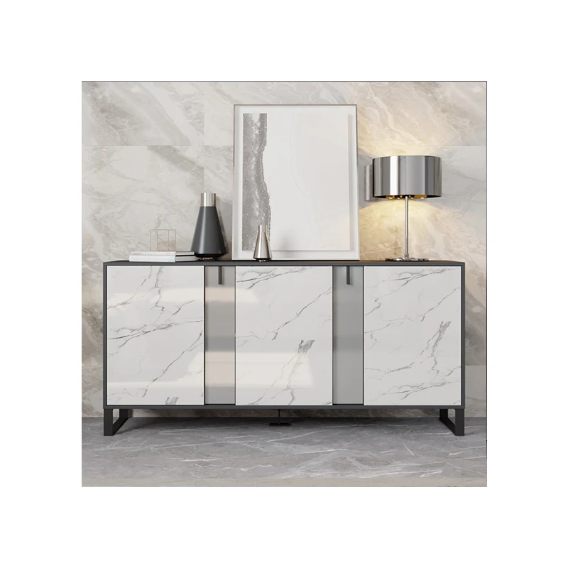 Роскошный шкаф в скандинавском стиле с подсветкой многофункциональный для хранения современная мебель дома боковой Золотая консоль