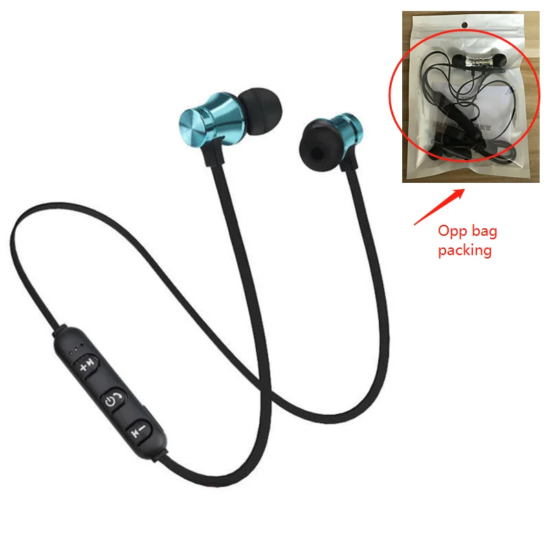 XT11 Earphone 001 Sports Headphones Stereo For iOS headphone Magnet metal neck sport Earphone