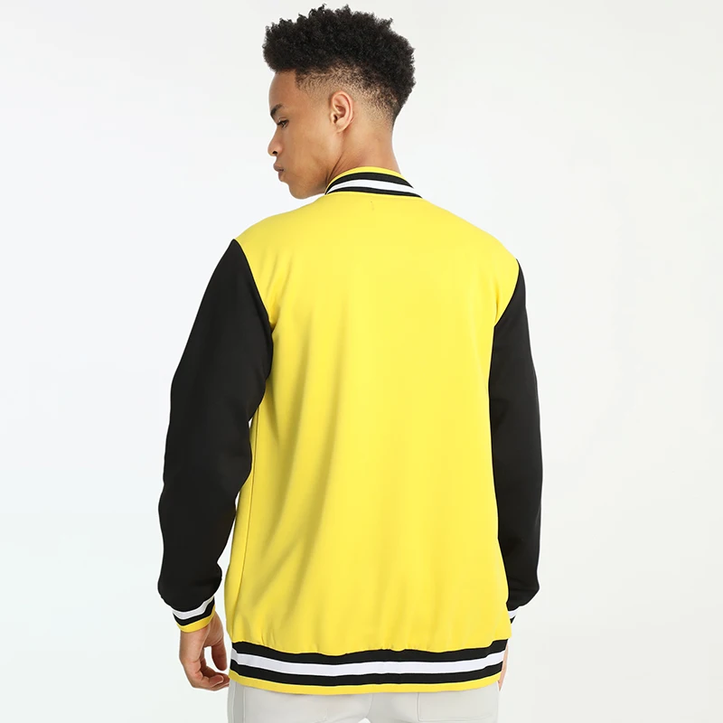 Low MOQ Custom Logo Mens Twill Winter Letterman Baseball Jacket