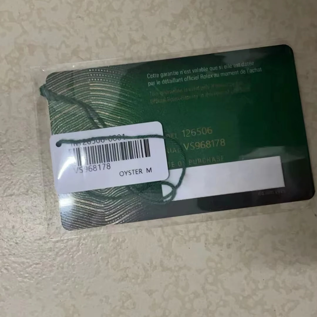 Индивидуальные карточки Ldentification с выгравированными серийными номерами подходят для Rolex реплики оптом день