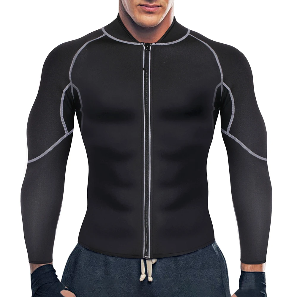 Shapewear Long Sleeve Neoprene Outdoor Sauna Suits Workout Hot Sweat body shaper For Men