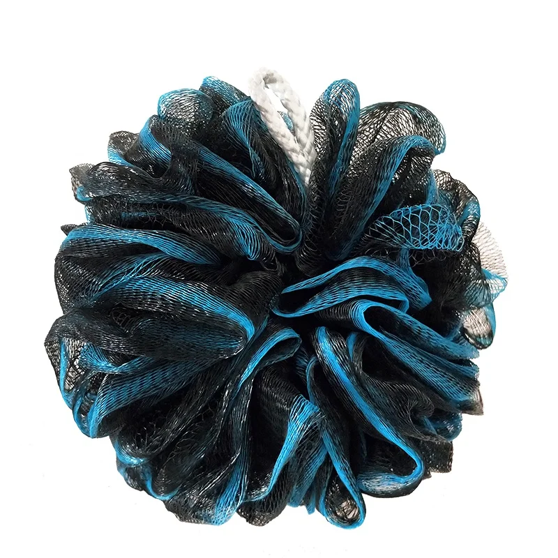 60G Large factory direct custom color exfoliating balls bath sponge shower ball