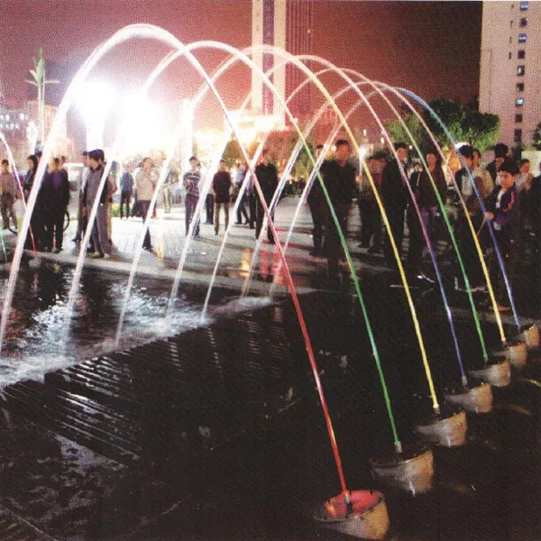 Outdoor Fantastic Programmable Colorful Water Feature Garden Feature Laminar Water Jets