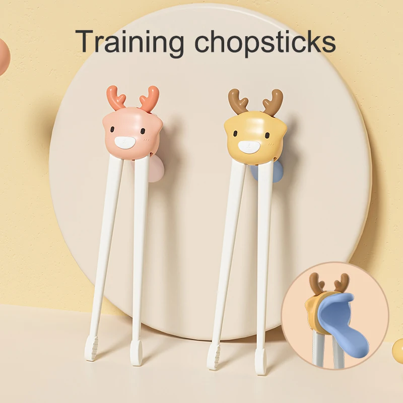 MISUTA Baby Cartoon Learning Reusable Training Helper Chopsticks Home Baby Products Kid Chopsticks  learning training chopsticks