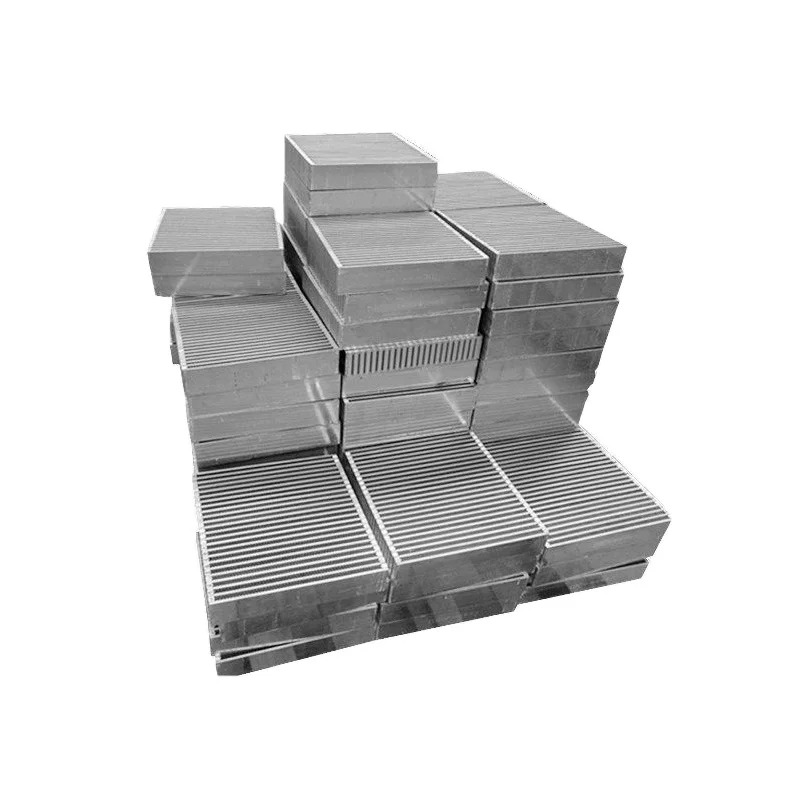 custom made china aluminum bar plate air-to-liquid intercooler core aluminum radiator core
