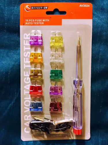 Auto Standard blade fuse Car fuse blister packing with extractor