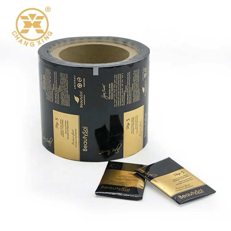 Custom Flexible Plastic Sachet Film Roll Powder Liquid Foundation Loose Shimmering Brow Powder Roll Film Packaging Packing Bag