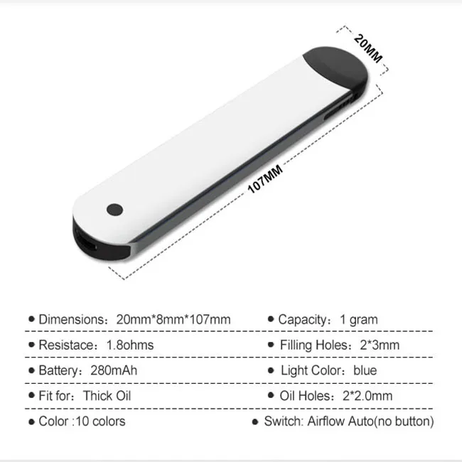 
High Quality beginner Fast wholesale 370mAH Slim kit Electronic Cigarette Vape Pen Vaper disposable pod 