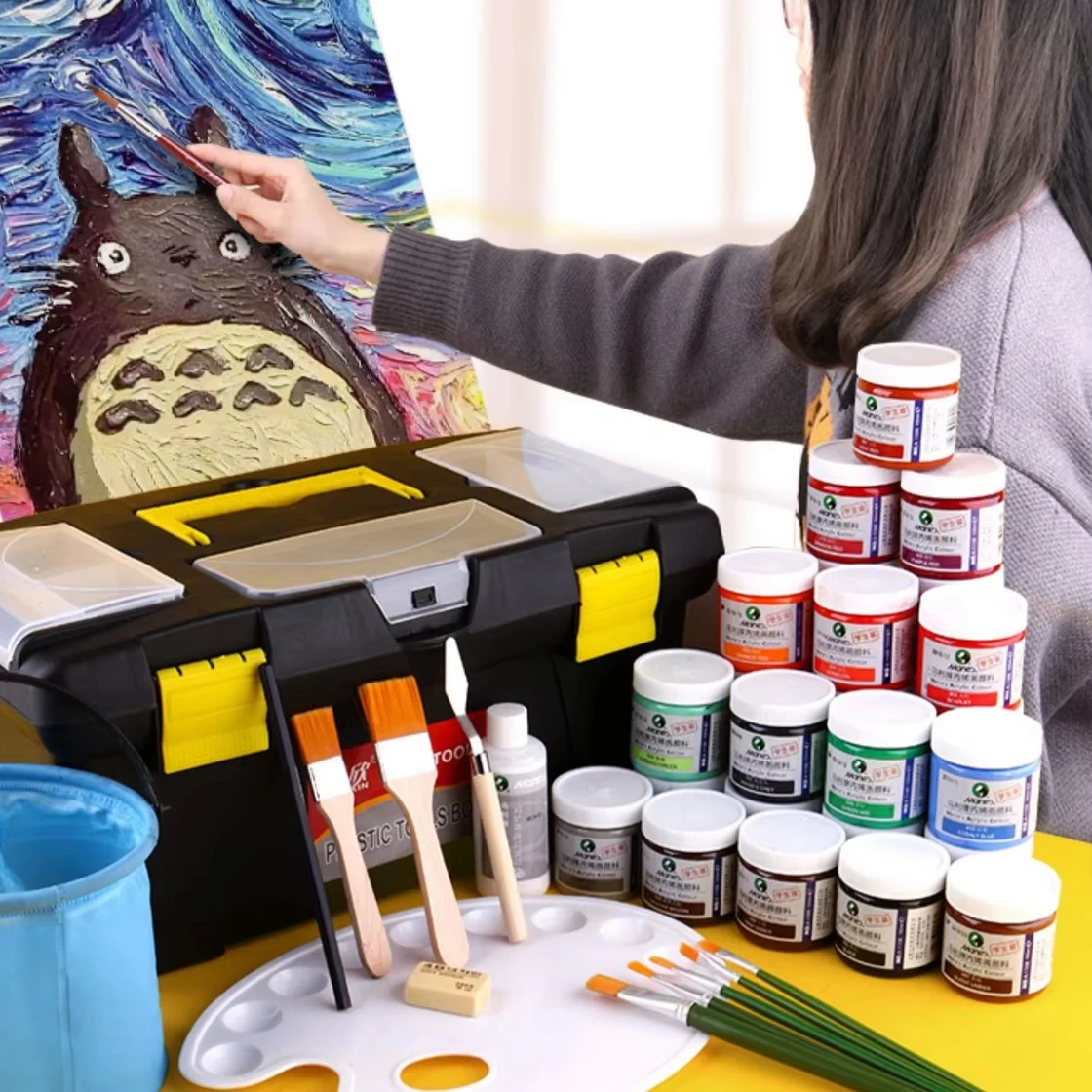 340*290 см «DIY» гигантские настенные украшения горная живопись первые три клиента бесплатно
