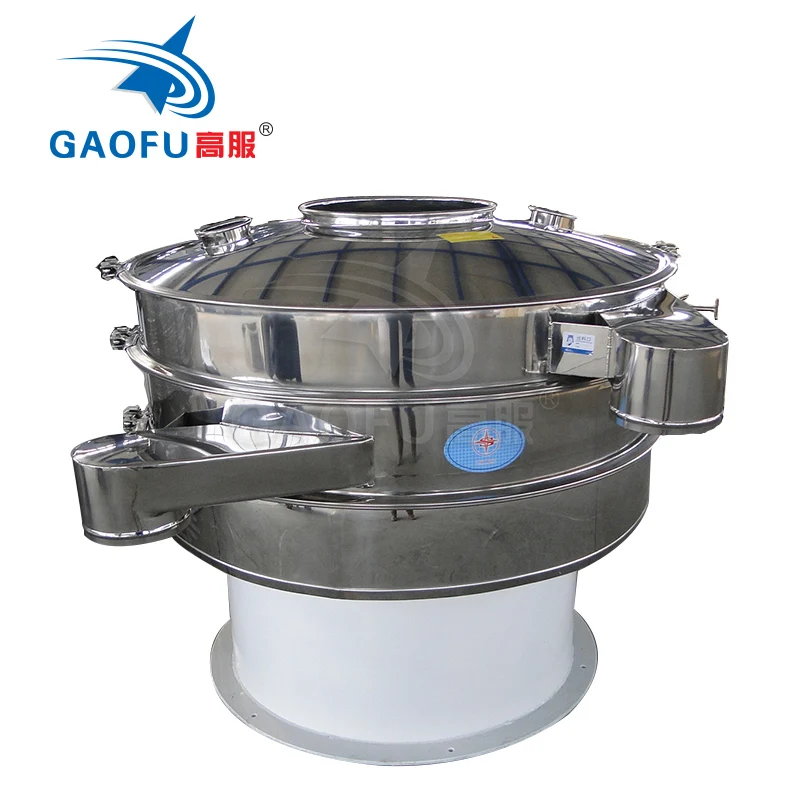 industrial flour sifter round gyratory vibrating screen fine powder filter machine