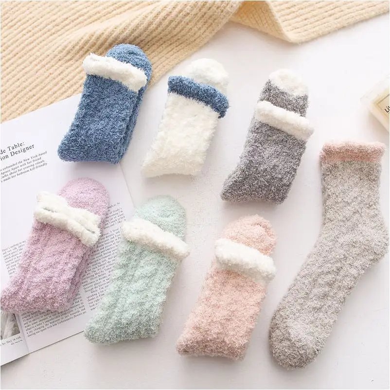 Sport Socks medias para mujer Low Price Thick Warm Winter Dress Unisex Wool Short Funny For Women Compression Socks Pairing Clip