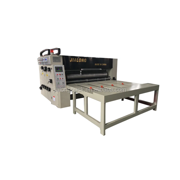Low price used semi automatic corrugated cardboard/carton box printing die cutting machine