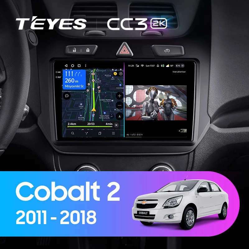 TEYES CC3 2K For Chevrolet Cobalt 2 2011 - 2018 Car Radio Multimedia Video Player Navigation stereo Android No 2din 2 din dvd