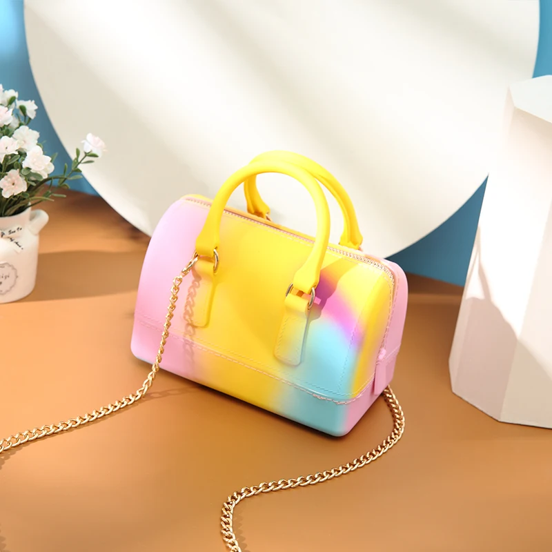 
HAOMEI designer handbags famous brands women jelly bag handbag women jelly hand bags handbag with special design 