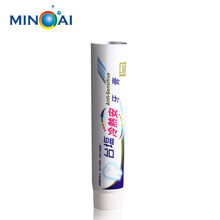 Custom empty soft laminated abl plastic toothpaste tube