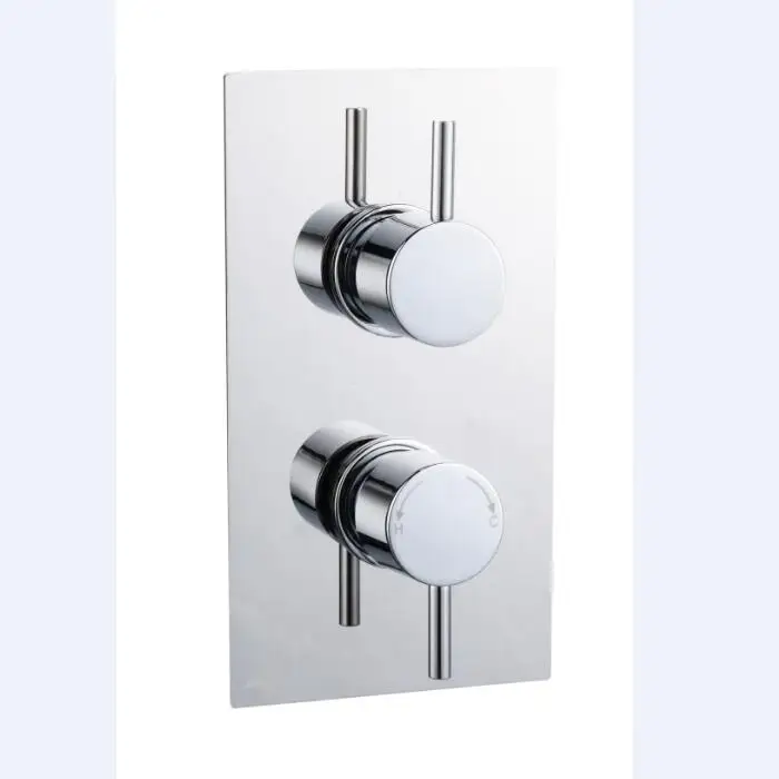 European Style exposed installation Max Temperature 38 degree UK Wras certificate Brass Thermostatic shower mixer faucet