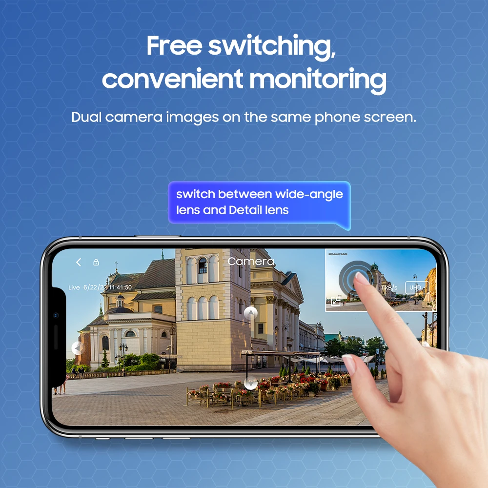 SECTEC 4MP Wifi Camera Wireless Wired Network IP 65 Outdoor Use Waterproof IR Cut White Color Night Vision Camera