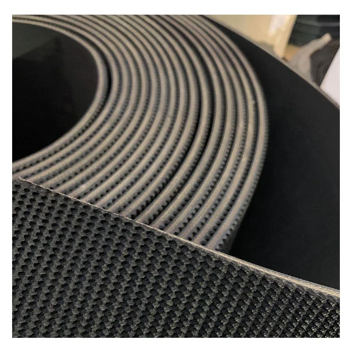 3 ply EP skiing belt rough top black NBR rubber conveyor belt