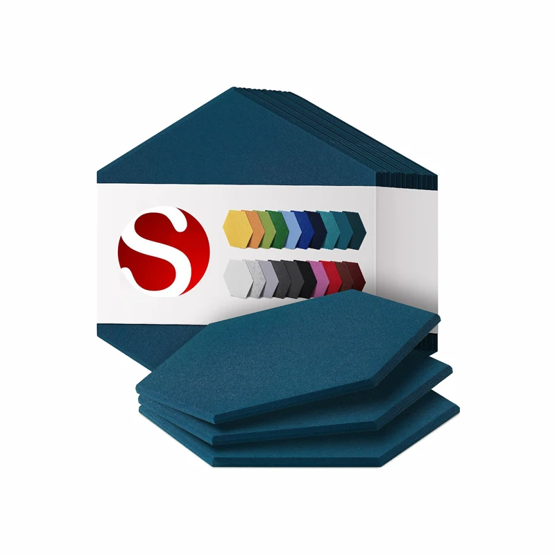 High density soundproof wall panel 8mm Beveled Edge polyester acoustic panel for noise reduction