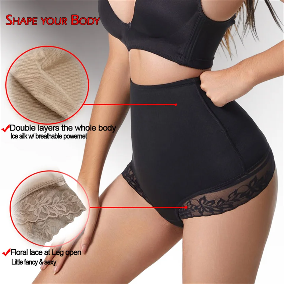 High waist body shaping  corset waist waist body thong plump pants panty shaper underwear shaper and butt lifter shapers