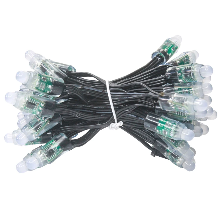 gouly wholesale outdoor led full color pixel string light 12mm dc12v ip68 pixel led module lighting string