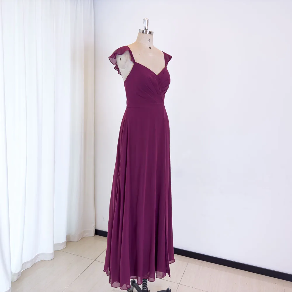 TEENYEE Custom Chiffon Plus Size Luxury Prom Evening Dress Long Dress For Birthday Party Women