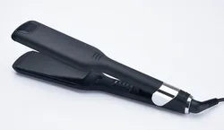 high quality beat hair straightener custom logo black multi temperature control wide plate flat iron hair straightener