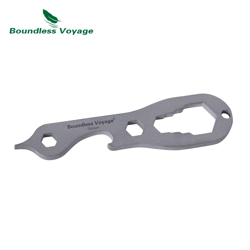 Boundless Voyage  Titanium EDC ToolMini Screwdriver Wrench Hand Camping Survival tool Outdoor Portable Pocket Tool