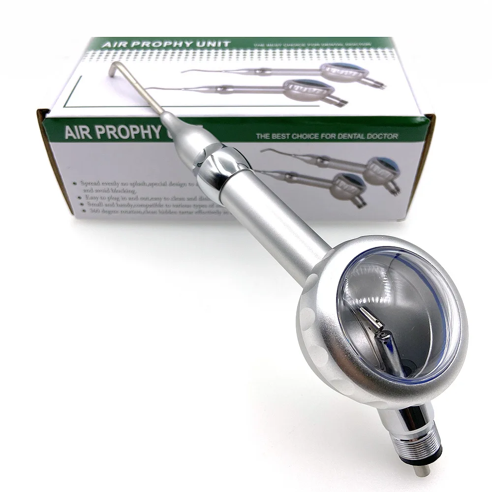 Dental Metal Teeth Polishing Machine Air Prophy Jet/Polisher set/sander gun with stainless steel nozzle 3 Way Gun Syringe