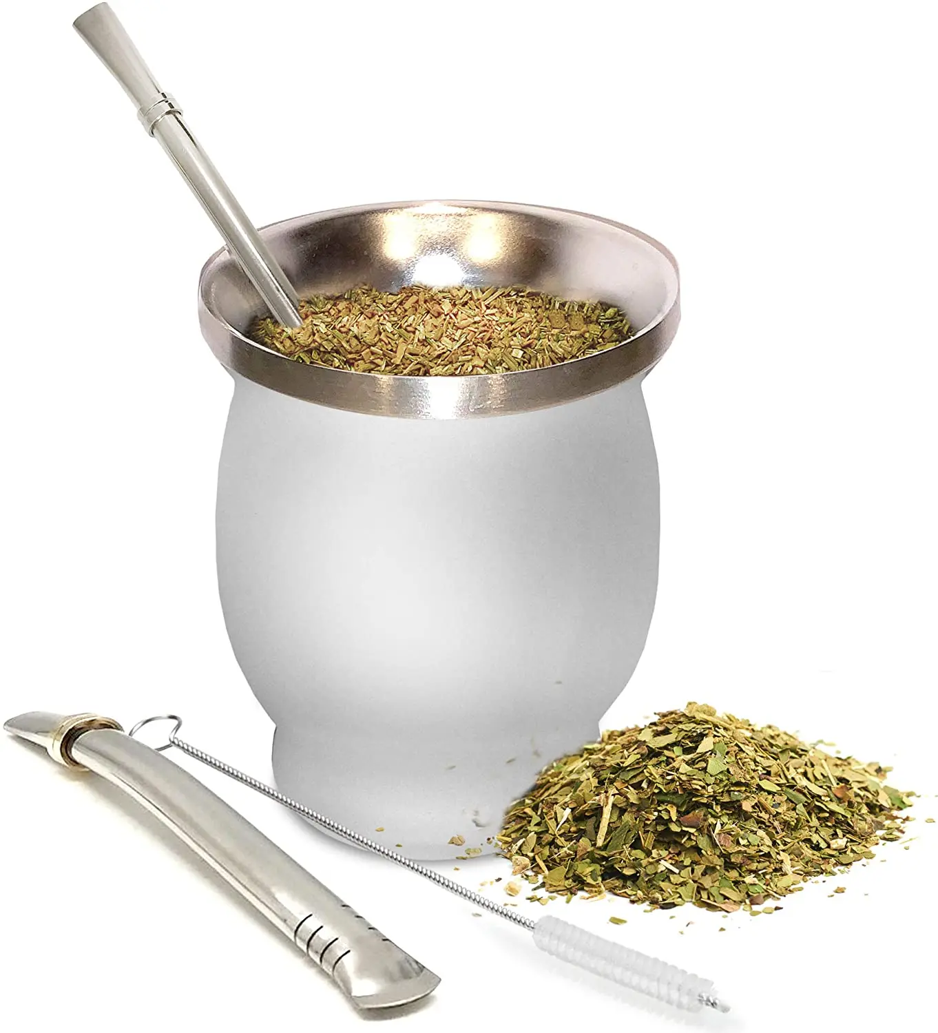 Лидер продаж Yerba Mate 18/8 из нержавеющей стали двойная стенка 8 унций чашка для мате бомба