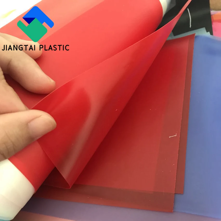 Jiangtai Custom Opaque Color Pvc Film 0.2mm 0.5mm Pvc Coloured Transparent Film