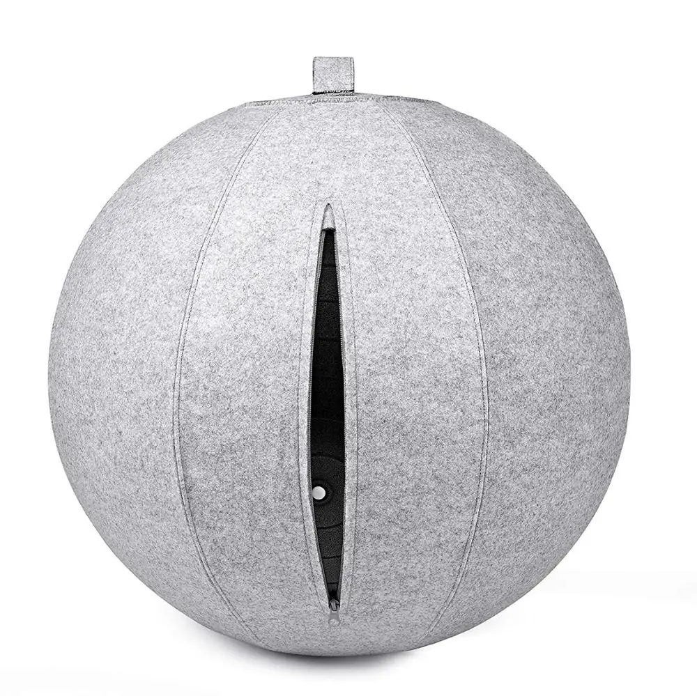 Exercise Yoga Balance Ball with cover Non-slip Pvc Customized Anti-burst Stability Gymnastic