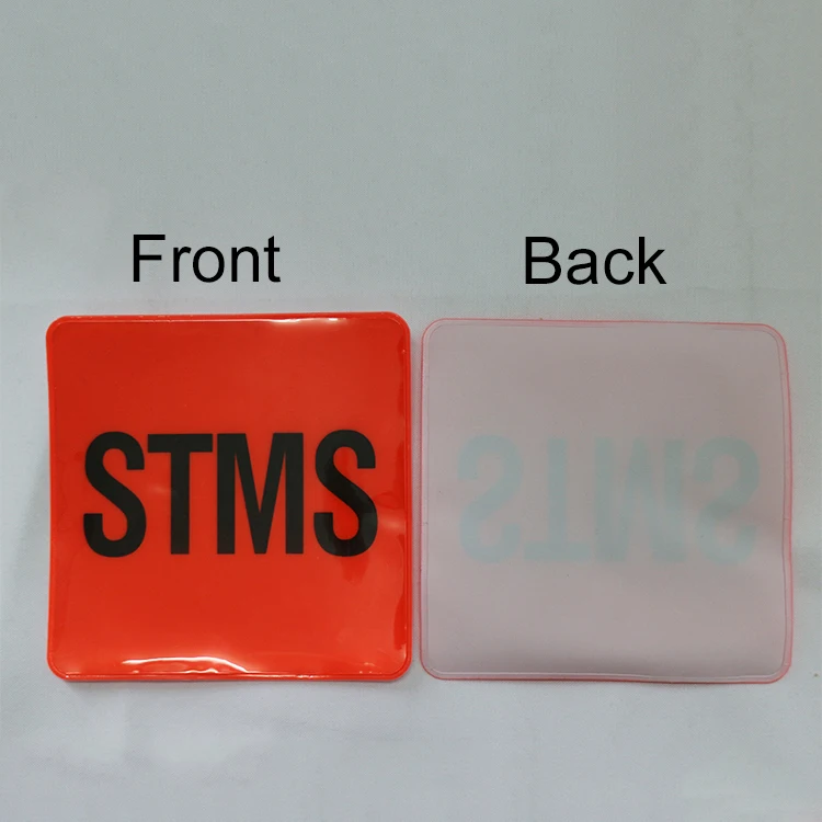 W011A Hi-Vis Orange STMS Label Patch On Safe Vests For NZTA Site Traffic Management Supervisor