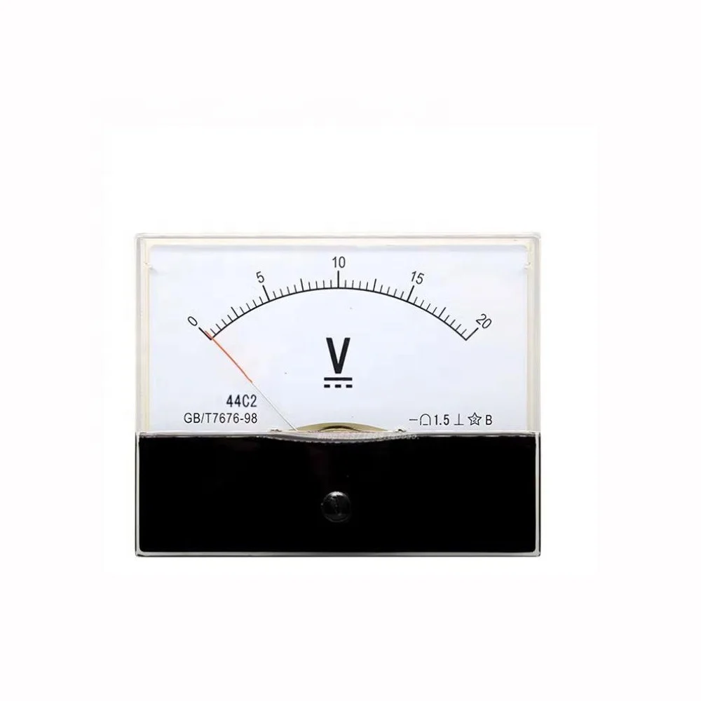 Taidacent 1V 3V 5V 10V 50V 100V 300V 500V 600V 1000V Mechanical Pointer DC Analog Voltmeter Panel DC Voltage Meter Volt Gauge