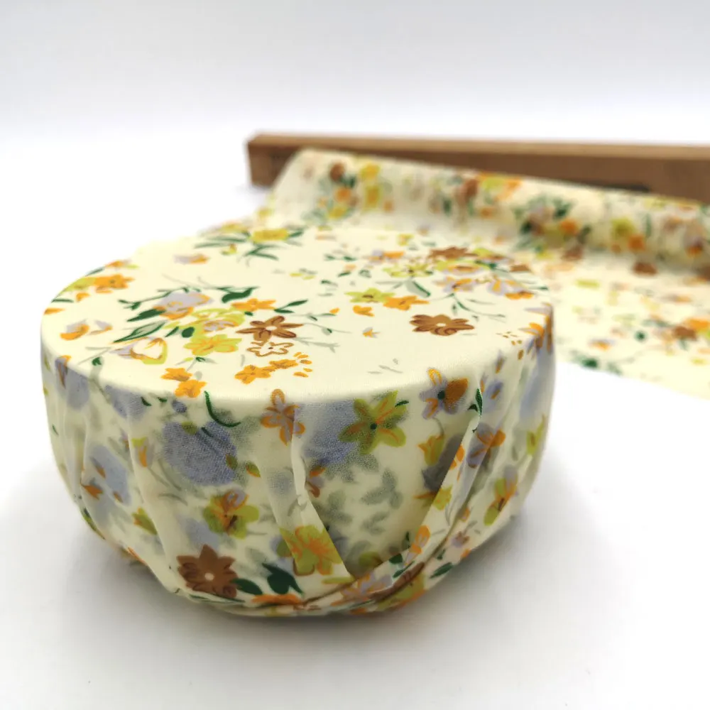 Reusable Beeswax Cloth Wrap Food Fresh Bag Lid Cover Stretch Lid Jungle Party Bees Wax Wrap