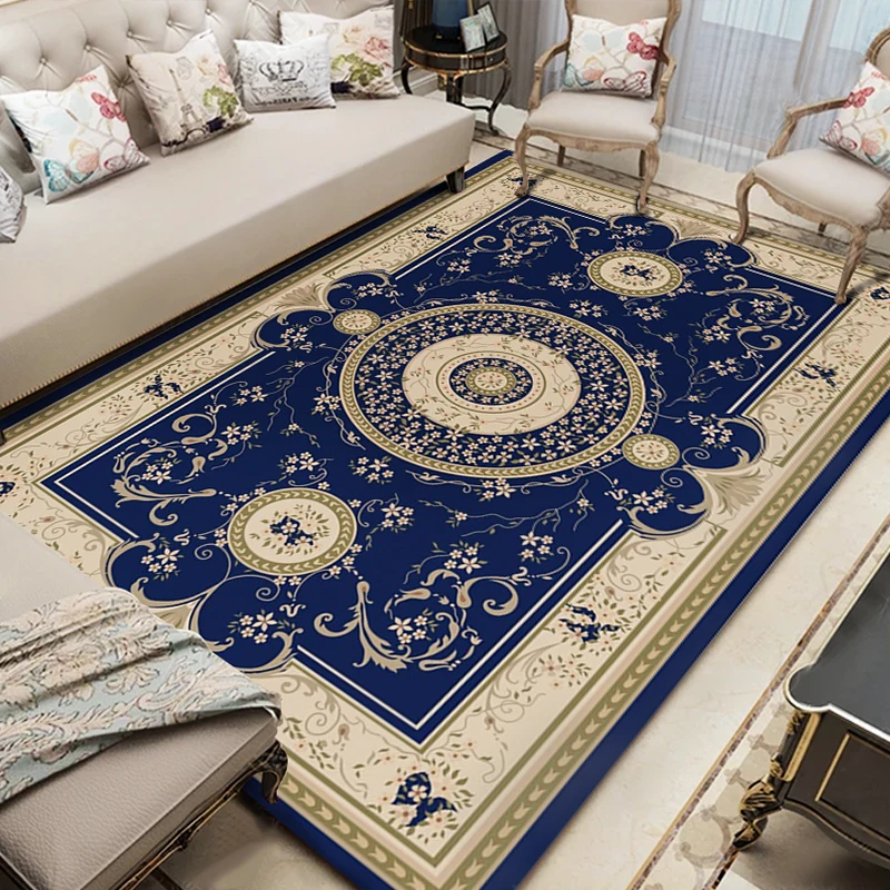 Royal Hotel Floor Carpet Living Room High Quality Beautiful Healthy Luxury Europe 100% Polyester Floral Rectangle Nonwoven