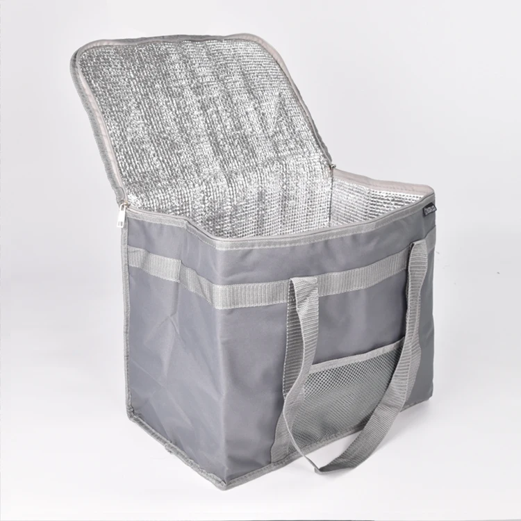 Extra Large Capacity Heavy Duty 600D Oxford Insulated Cooler Bag Custom Insulated Reusable Grocery Bag