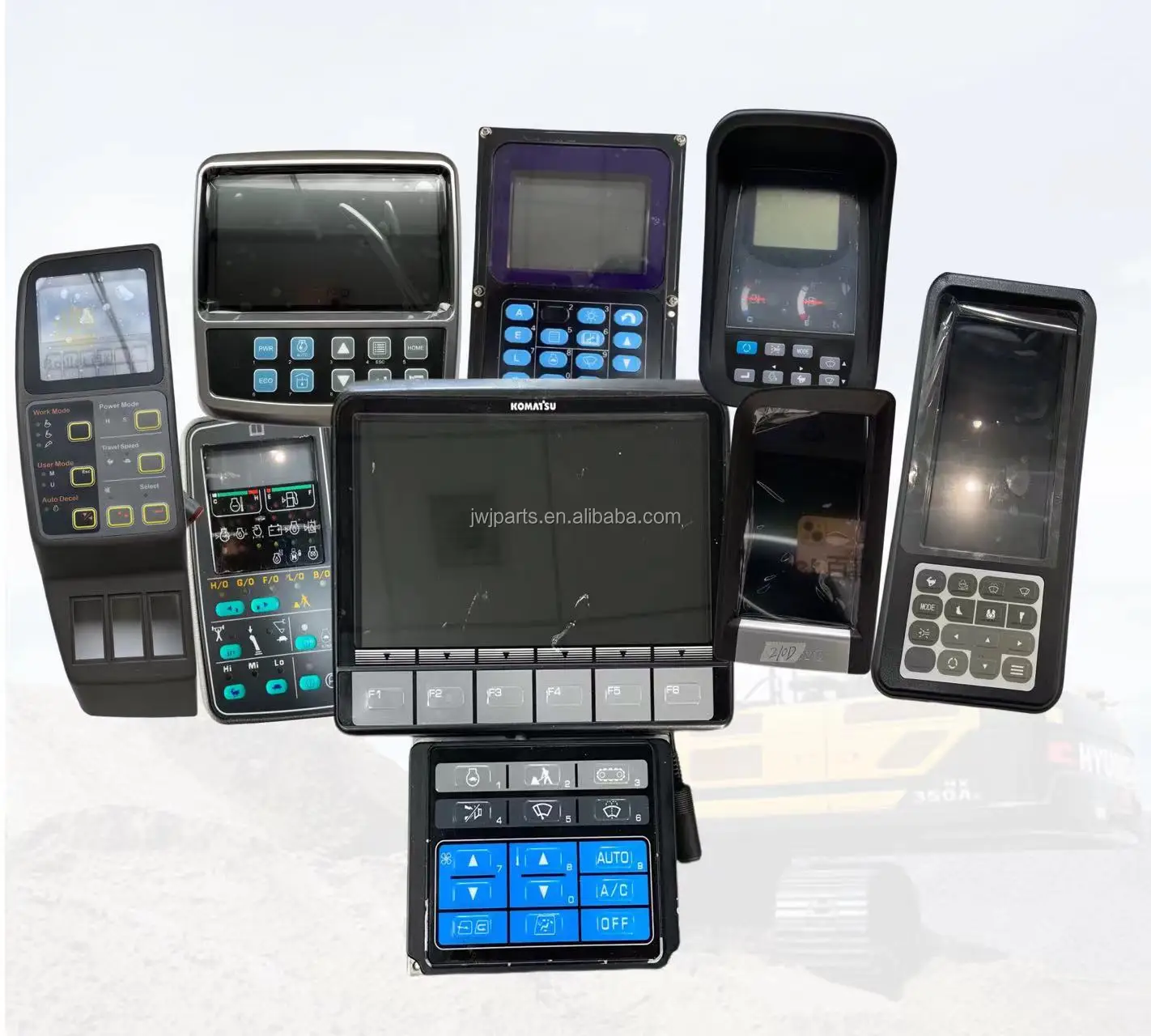Electric Parts Display Screen Controller ECU VECU Excavator Panel Monitor For Hitachi Volvo Komatsu Hyundai CATERPILLAR Kobelco
