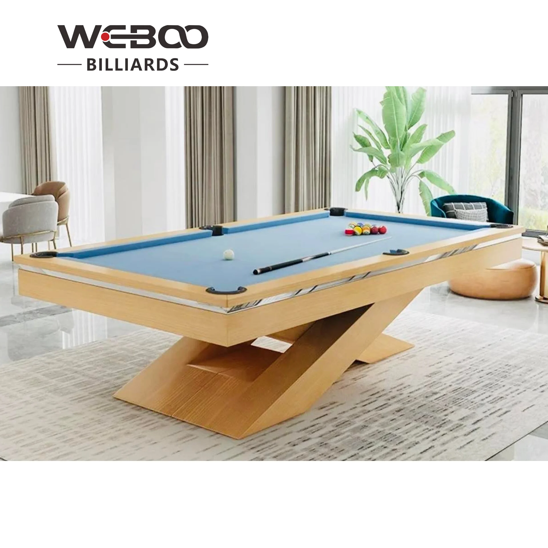 Custom 8 Foot 9Foot American Solid Wood 4 In 1 Pool Table For Home Room