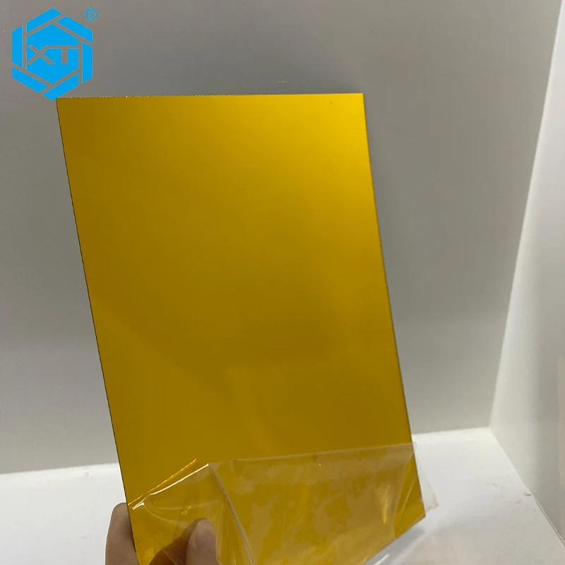Xintao завод оптовая продажа 1 мм 4 фута * 8 футов Золотой переработанный акриловый