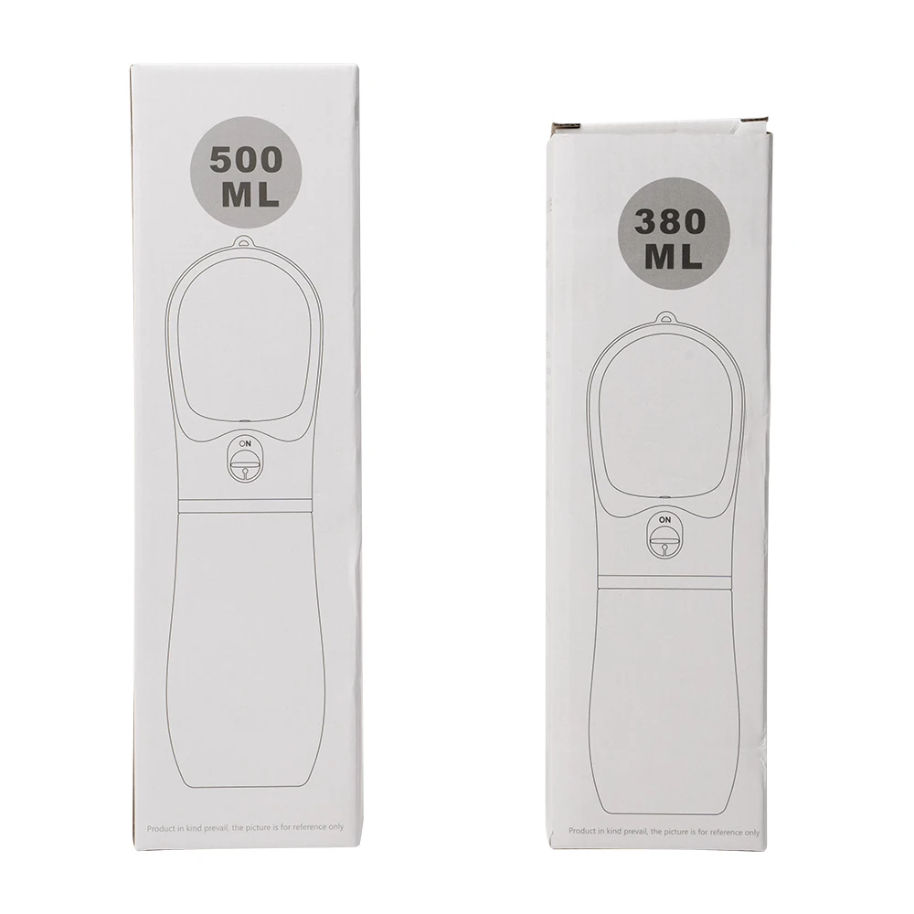 380Ml 550Ml Portable Travel Pet Water Bottle Drinker Cup Leakproof Dog Bowl Food Container Dog Accessories Puppy Drinking Bottle